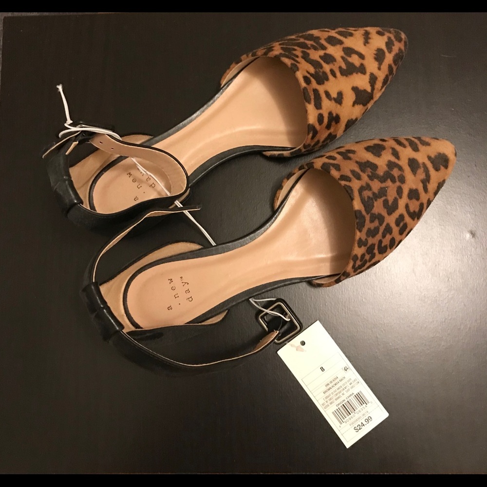 A New Day ankle strap ballet flats